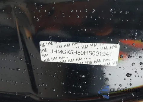 2017 Honda Fit Ex-L из США, поврежденный, VIN JHMGK5H80HS001941